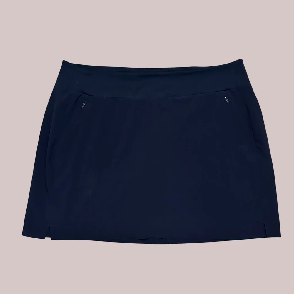 Athleta Womens Soho Skort Mini in Navy Blue Size 16 Comfy Stretchy